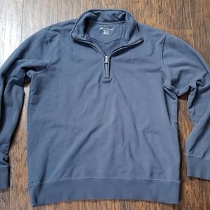 Mens Eddie Bauer 1/4 Zip Sweater Shirt Large Tall